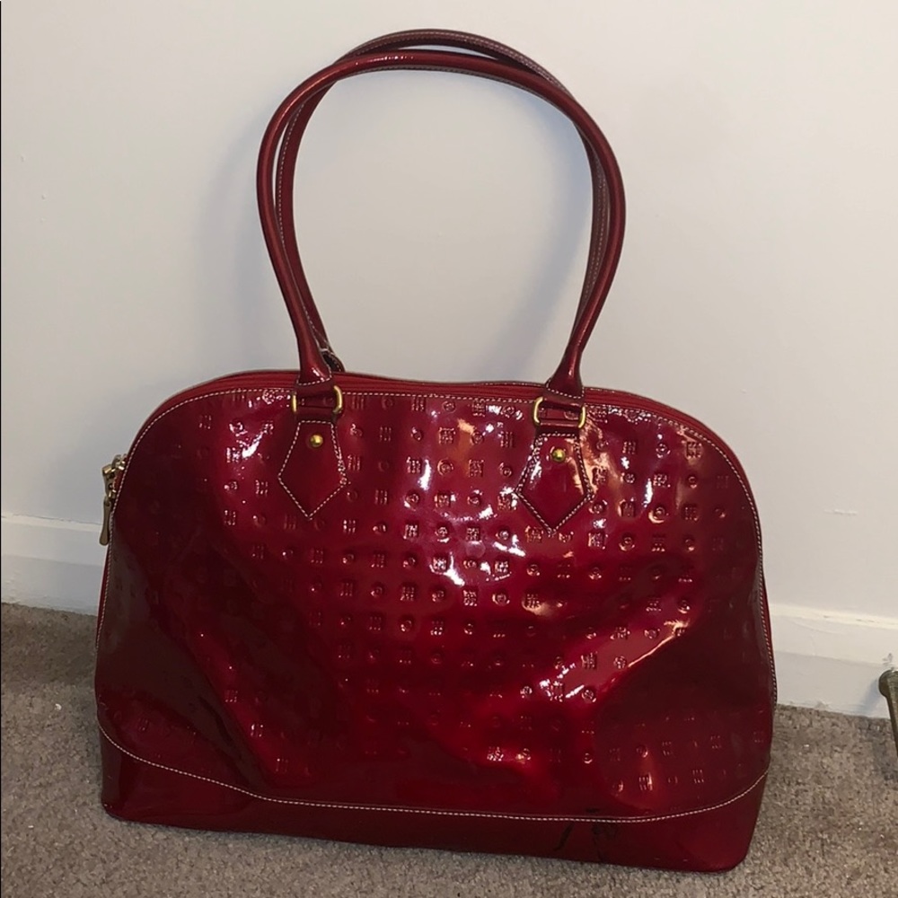 Oversized Cranberry Red Arcadia Travel Bag
